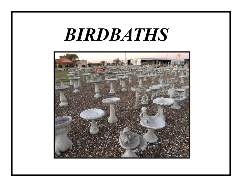 2024 Birdbaths