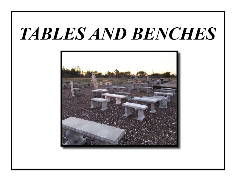 2024 Tables And Benches